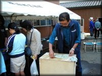 脱水機による脱水