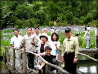 郡山緑水苑にて