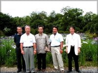 郡山緑水苑にて