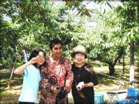 観光果樹園にて