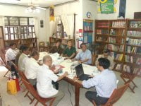 事務所にて川村副所長より説明を受ける