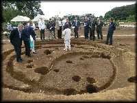 中井遺跡発掘調査現場見学